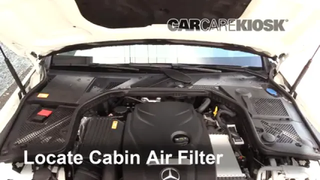 2015 Mercedes-Benz C300 4Matic 2.0L 4 Cyl. Turbo Air Filter (Cabin) Replace